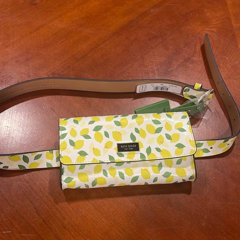 KATE SPADE LEMON PRINT BELT BAG